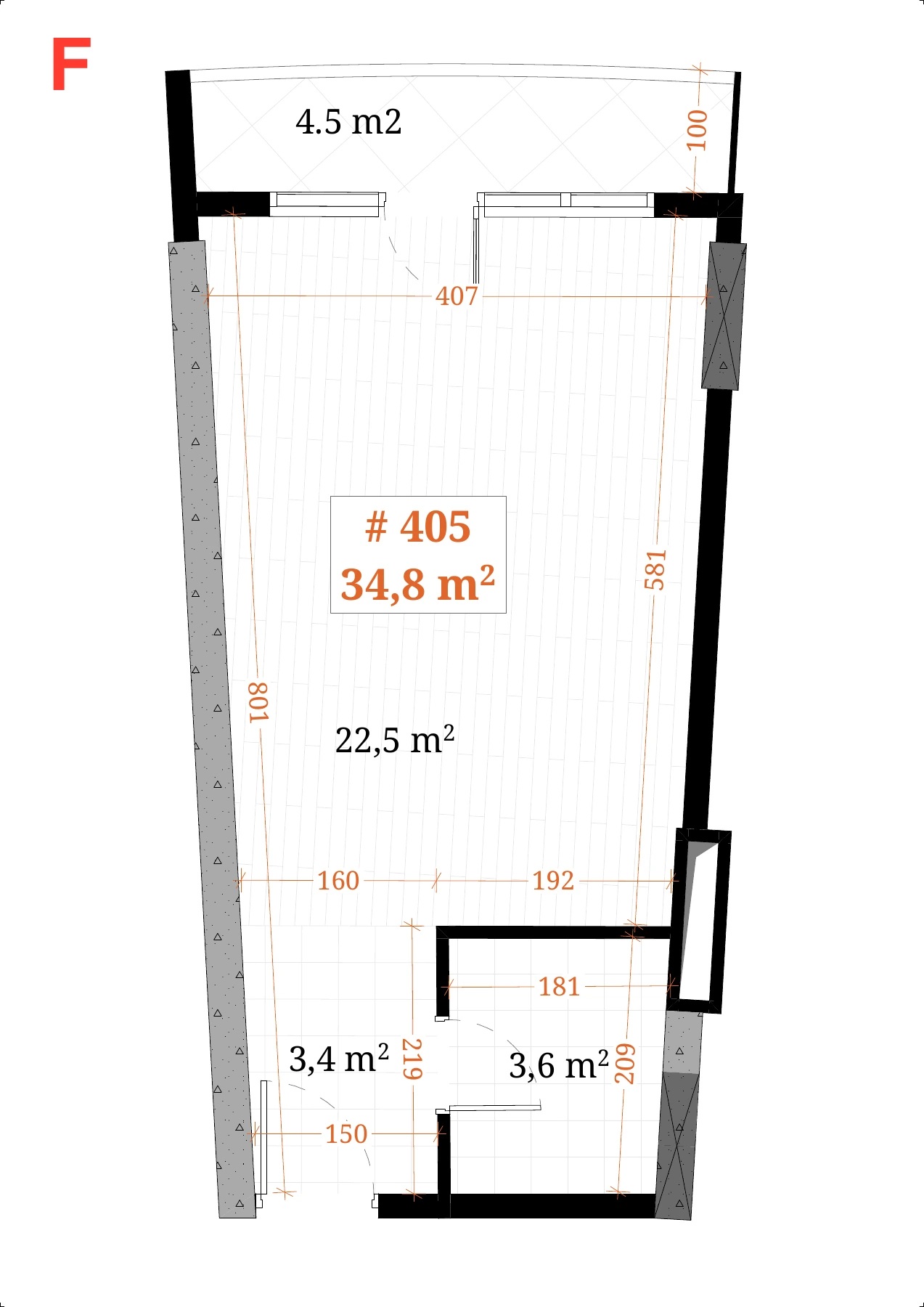 Dimensioned plan