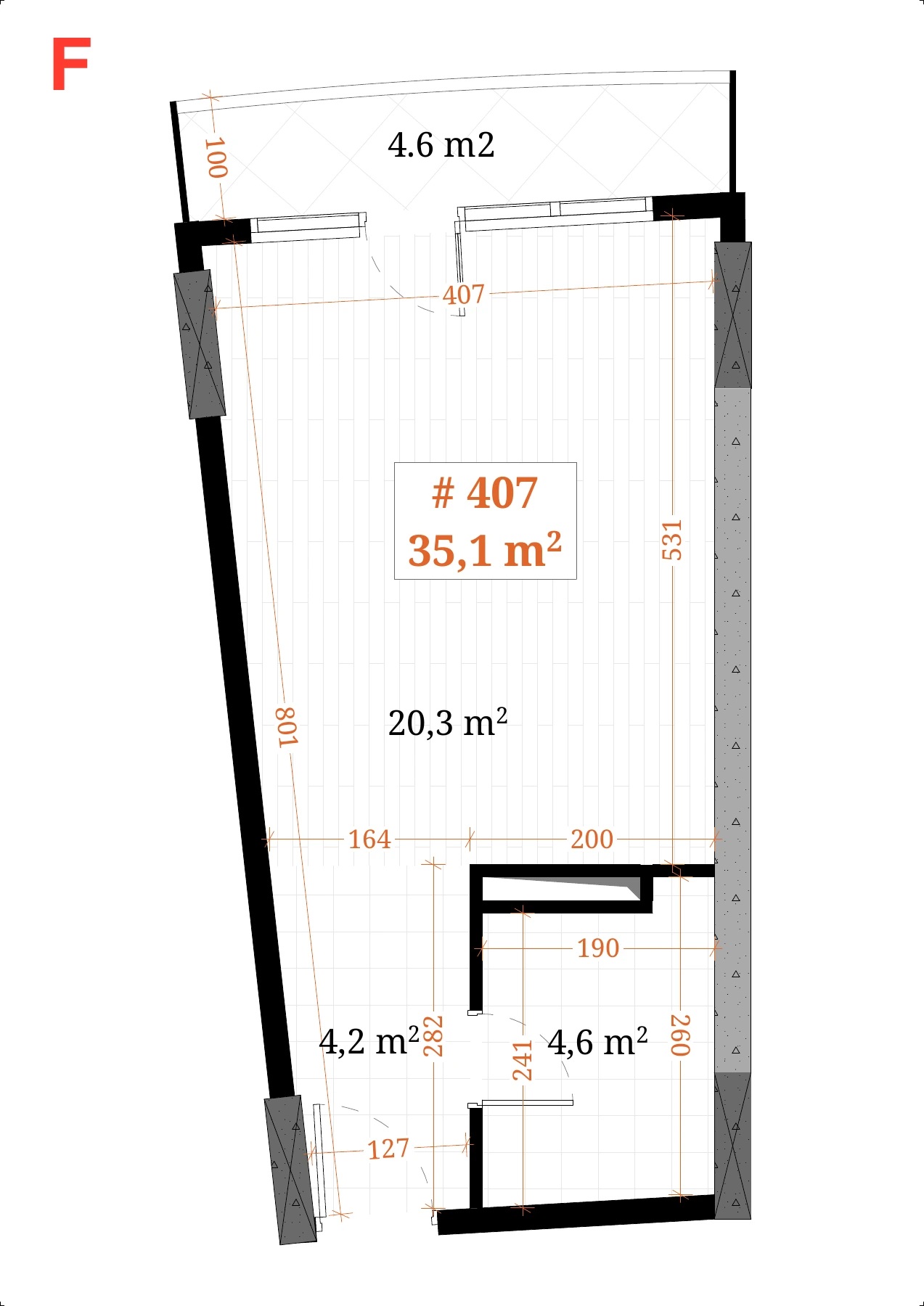 Dimensioned plan