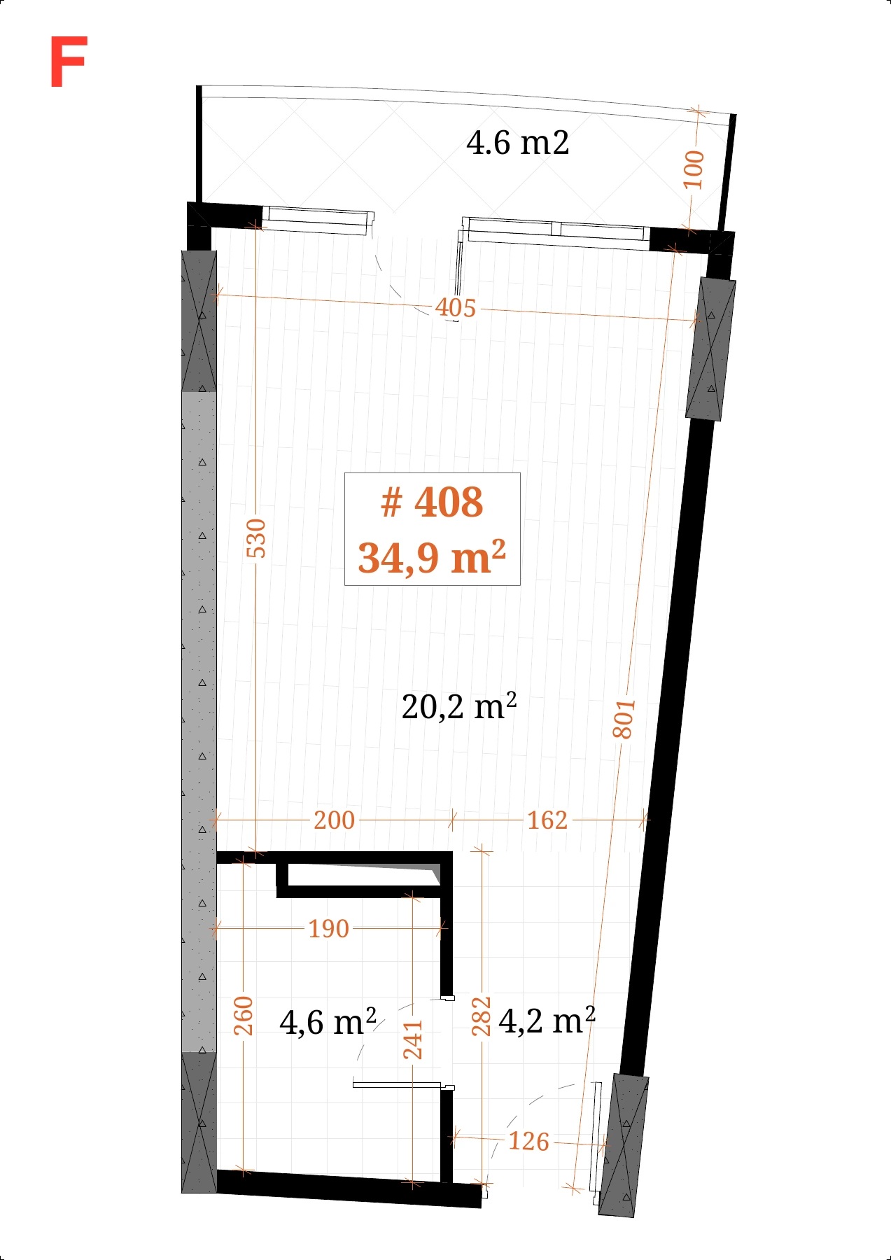 Dimensioned plan