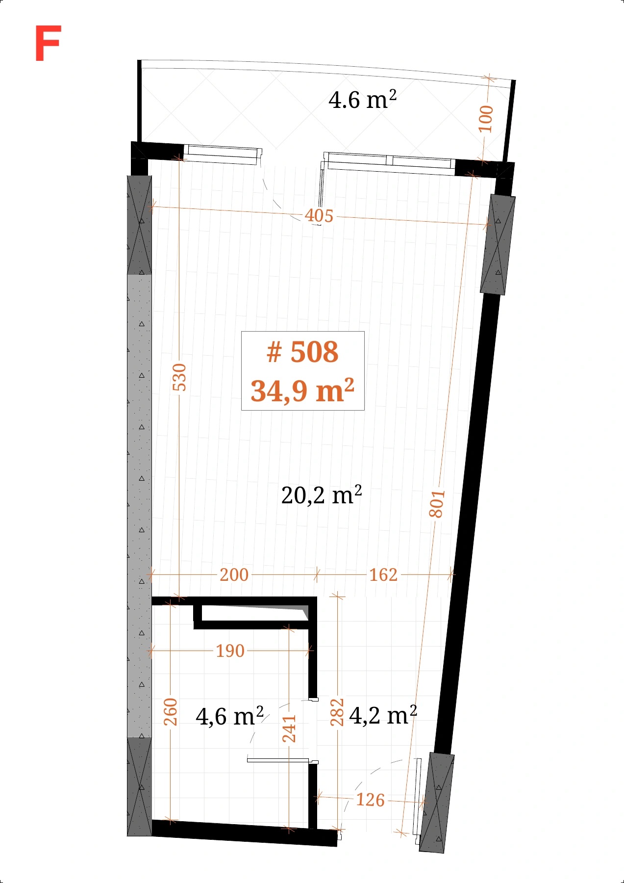 Dimensioned plan