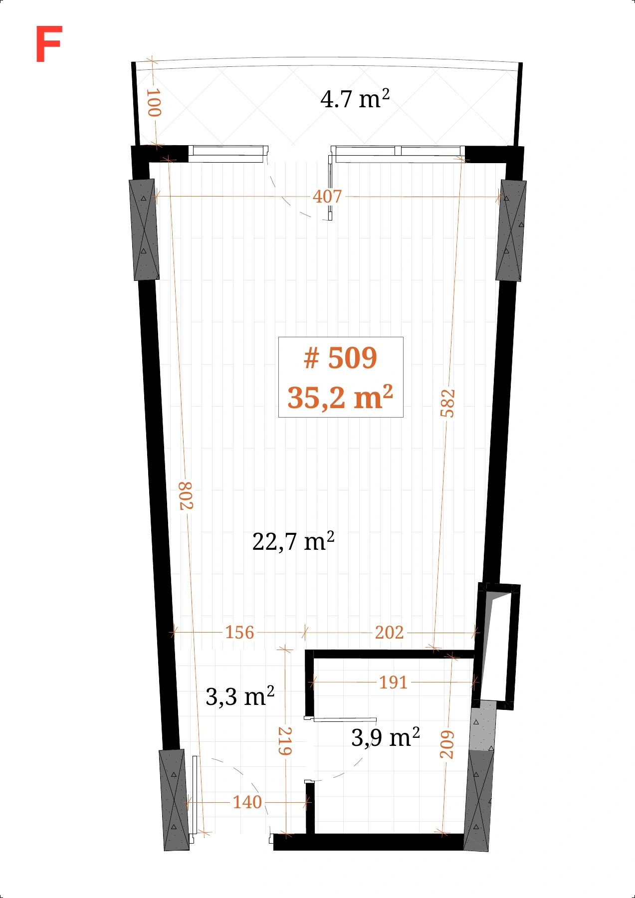 Dimensioned plan
