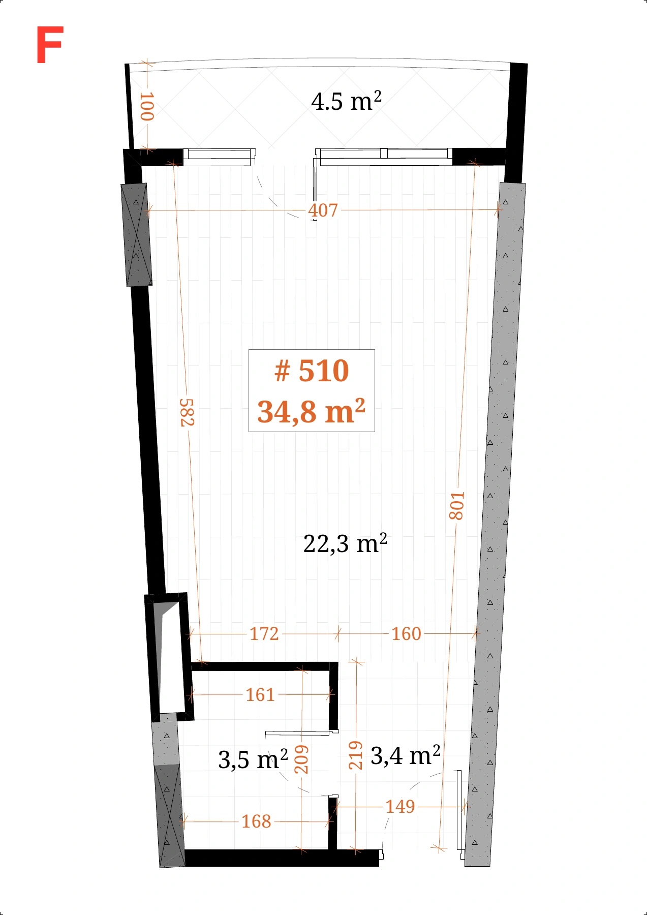 Dimensioned plan